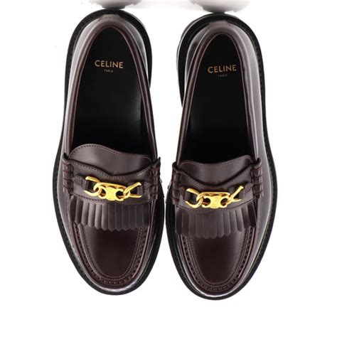 celine loafers brown